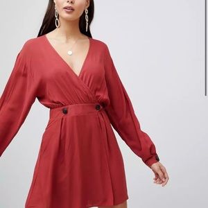 ASOS button mini wrap dress (14)